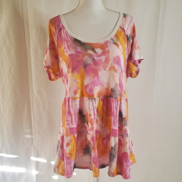 Torrid Women's Tiered Babydoll T-shirt - Picture 4 of 12